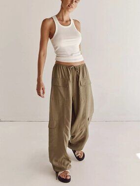 DISSH Heidi Cargo Pant in Fern Size 8